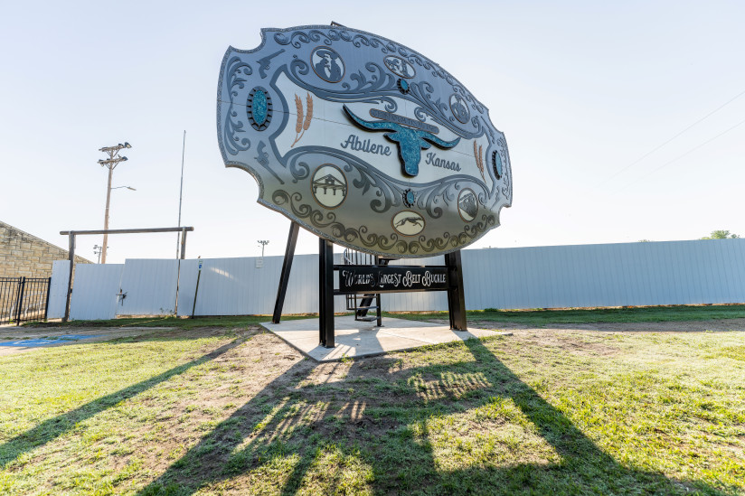 World's Largest Belt Buckle - Abilene, KS