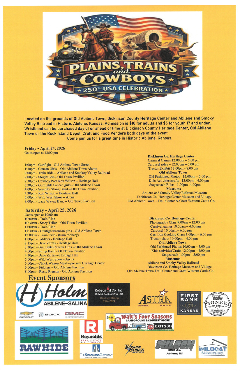 Plains-Trains-Cowboys-Schedule-Abilene,KS