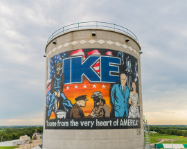 Ike-Heart-of-America-Silo-Mural-Abilene,KS Ike-Heart-of-America-Silo-Mural-Abilene,KS